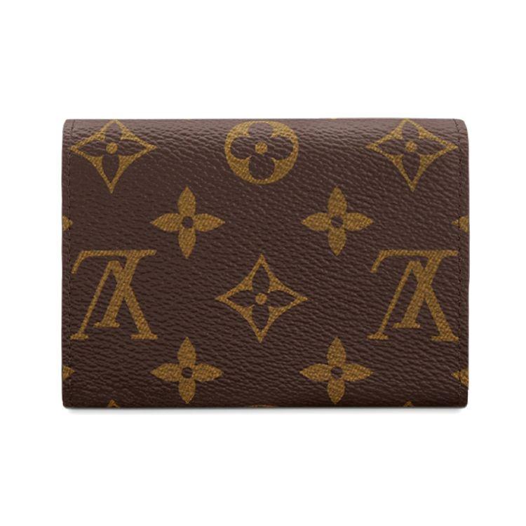 Louis Vuitton Rosalie Coin Purse Brown Monogram Canvas/Rose Ballerine Pink Women Wallets M62361