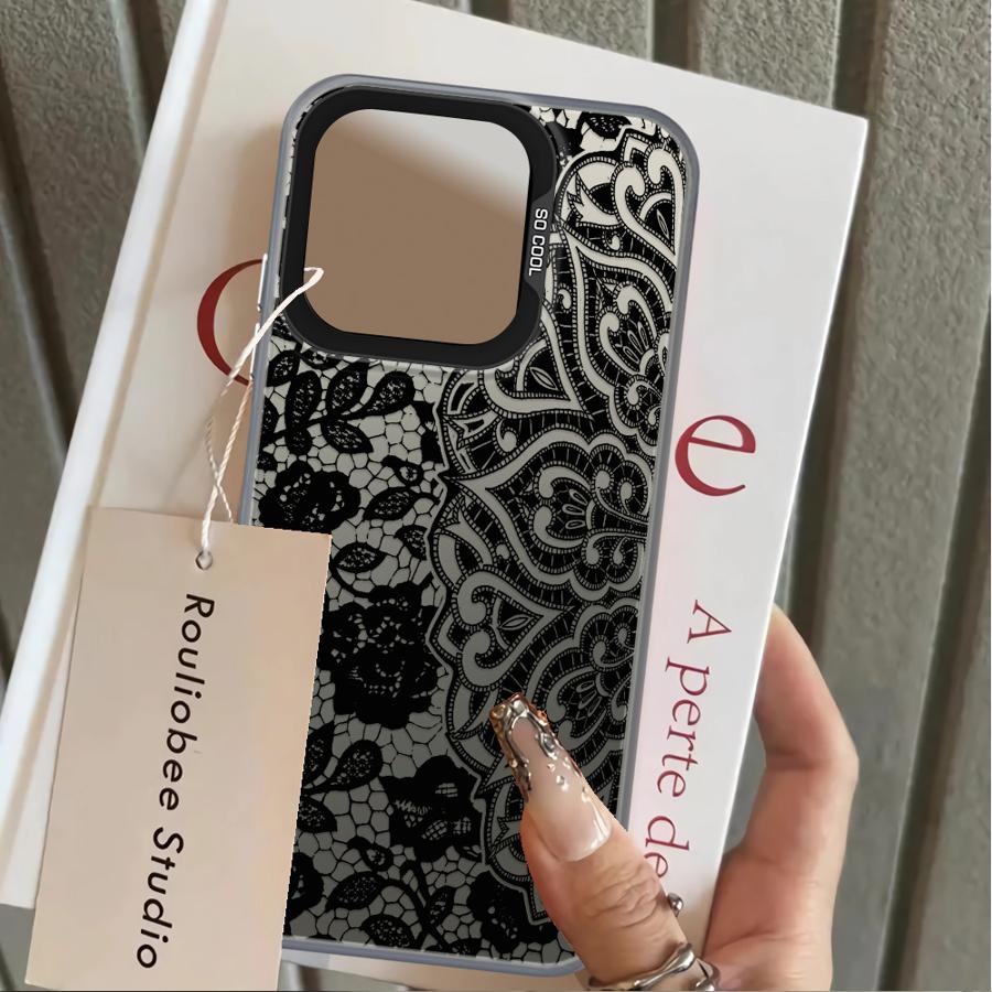 Black Lace Cool Case for Xiaomi Mi 13T 11 Lite 12T Pro Back Phone Cover