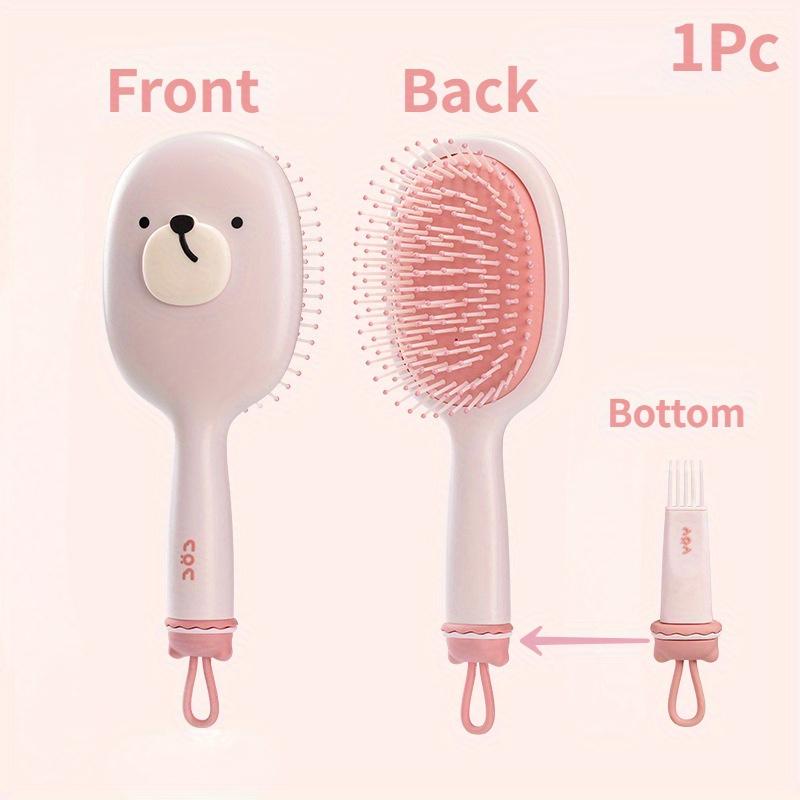 

Набор милых мультяшных щеток для волос с животными - массаж кожи головы, распутывание, моделирующая расческа, все типы волос, пластиковые щетинки, ручка из АБС-пластика Huggable Bear-Airbag Comb