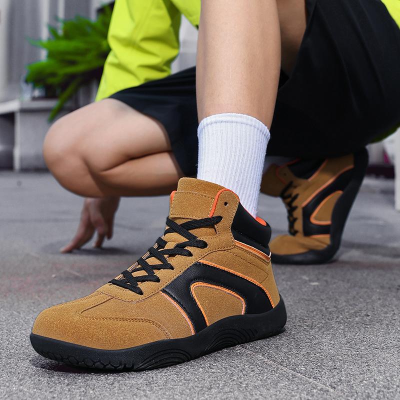 High-top Running Sports Shoes Women Elastic Casual Sneakers Fashion Lace-up Jogging Walking Shoes for Men Anti-slip