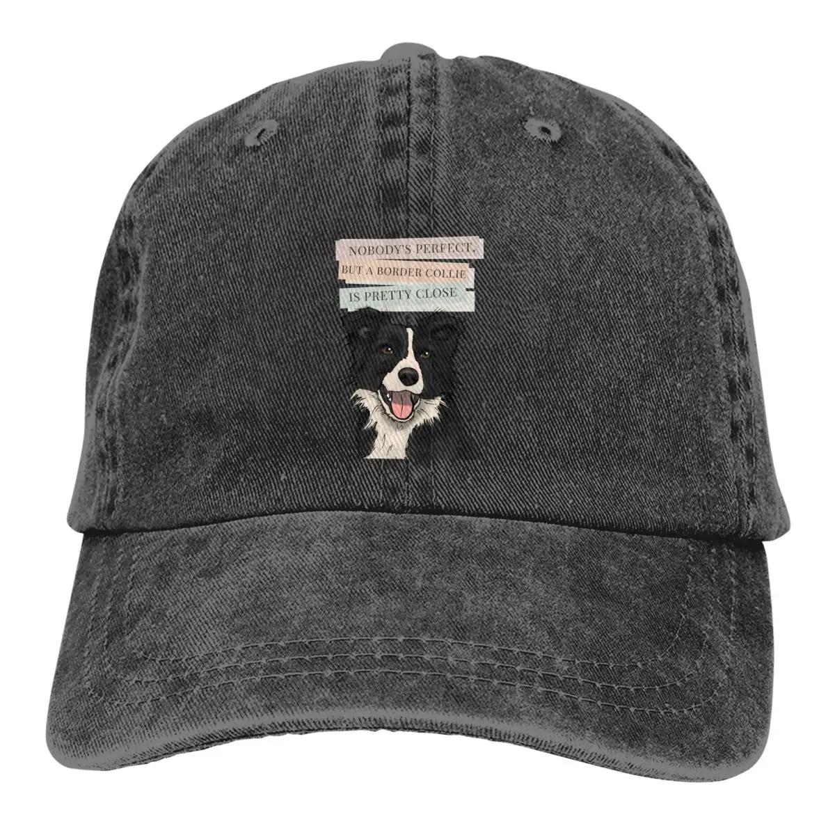 Border CUTE Women s Hat Sun Visor Baseball Caps Collie Dog Peaked Cap 21X30