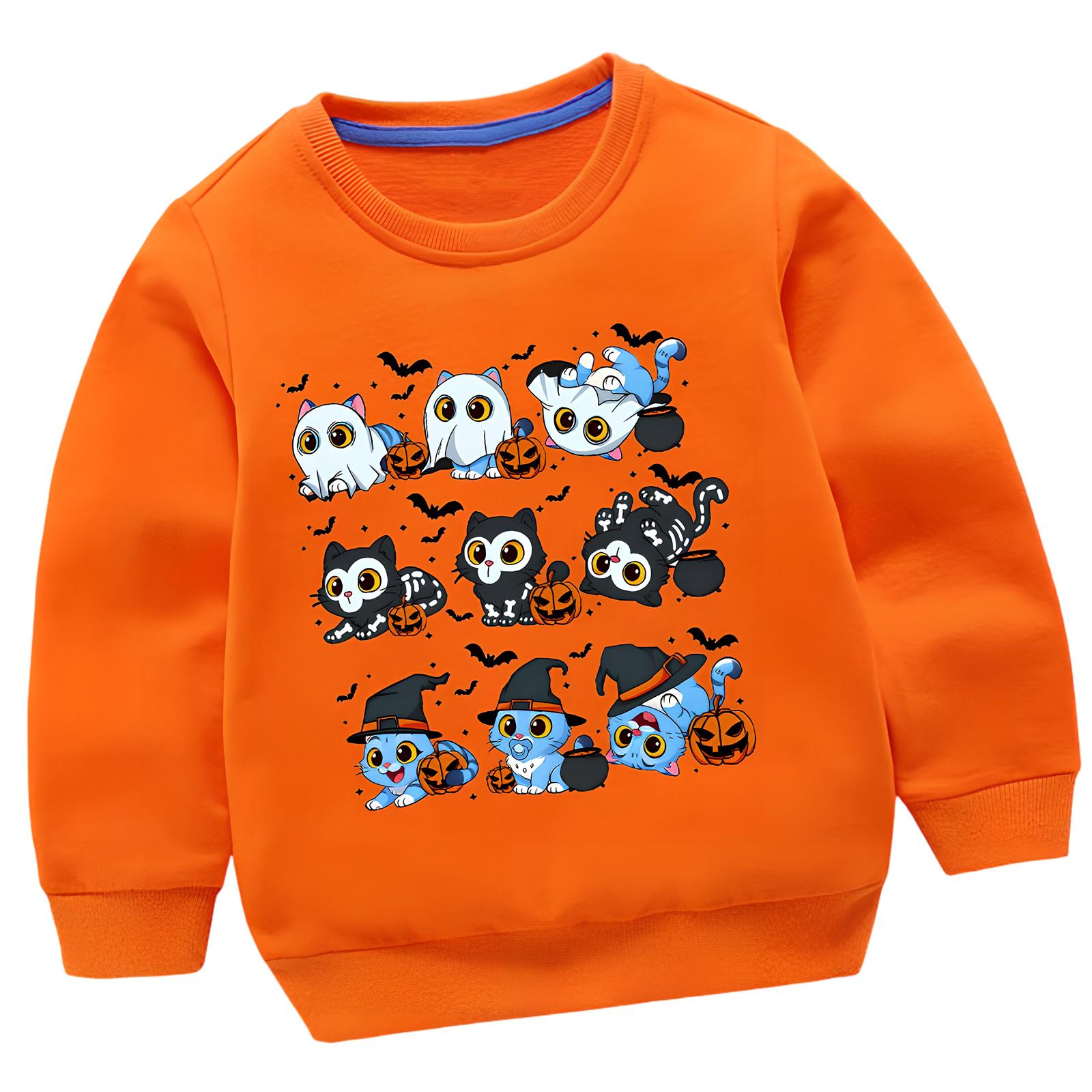 

Детская мода Повседневный свитшот с длинным рукавом и принтом на шее 100