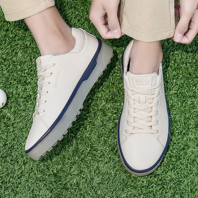 Golf Shoes Men Waterproof Breathable Golf Sneakers Women Golf Spikeless Sneakers Business Outdoor Sport Leather Golf Footwear