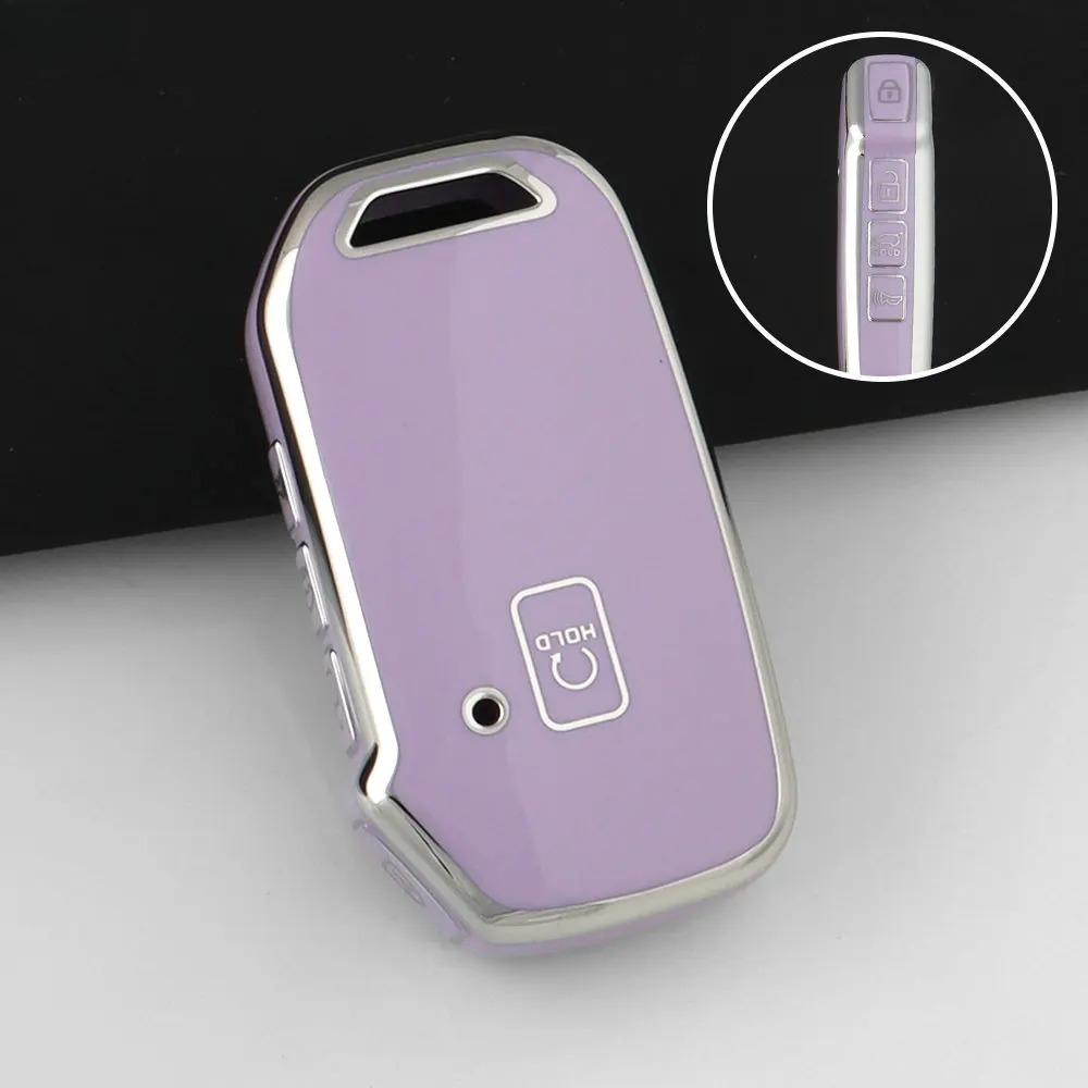 TPU Car Key Case Shell Fob Cover Keychain For Kia Ceed Cerato Forte NIRO Seltos Sorento Soul Sportage Telluride K5 Keyless