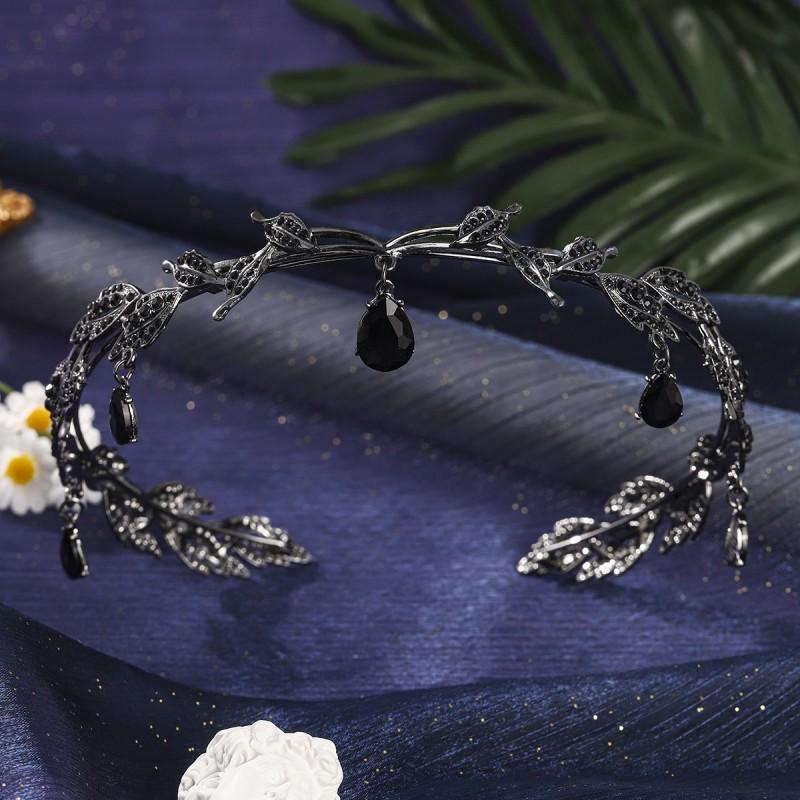 

Elf Princess Water Drop Between Eyebrows Headband Internet Celebrity Live Broadcast Fashion Bride Wedding Banquet Whole Circle Crown