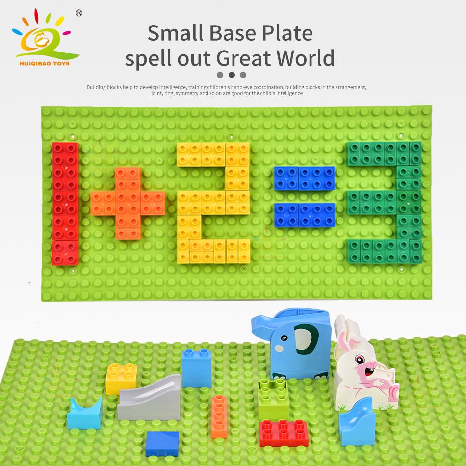 7-farbige kompatible große Ziegel-Grundplatte DIY große Baustein-Grundplatte Brett Stadtbauspielzeug für Kinder