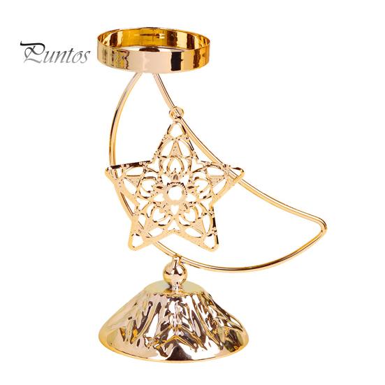 

Подсвечник в форме луны на праздник Рамадан, устойчивый к коррозии, подсвечник, центральное украшение на Рамадан metal