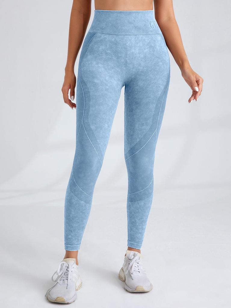 Women's Sand Wash Yoga Pants - Hip Lifting, Slim Fit for Pilates, Fitness & Running