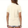 Women's Fashion Casual Lapel Short Sleeve Color Shirt Women's Button Up Tops
