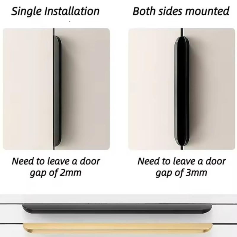 Hidden Drawer Handle Modern Rose Gold Black Hidden Handles Long Kitchen Cabinet Pulls Cabinet Kitchen Wardrobe Pulls Hardware