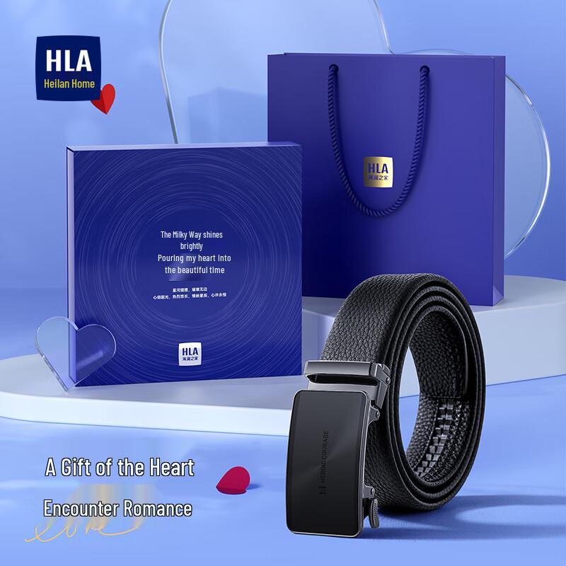

HLA Men s Genuine Leather Automatic Buckle Belt 120cm -125cm