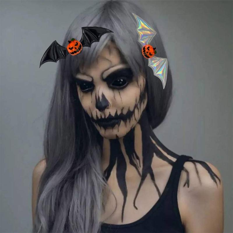 1PC Friendly Bat Shaped Hairpin For Gothic Fashion Dark Theme Parties Comfortable Costume Accessories
