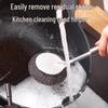 Stainless Steel Long Handle Dishwashing Brush - Kitchen Pot and Dish Cleaner