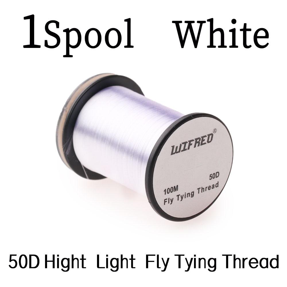1 buc/9 buc Fir 50D Hight Light pentru legat muște 100m/Bobină #16-#22 Materiale pentru legat muște mici uscate umede nimfe