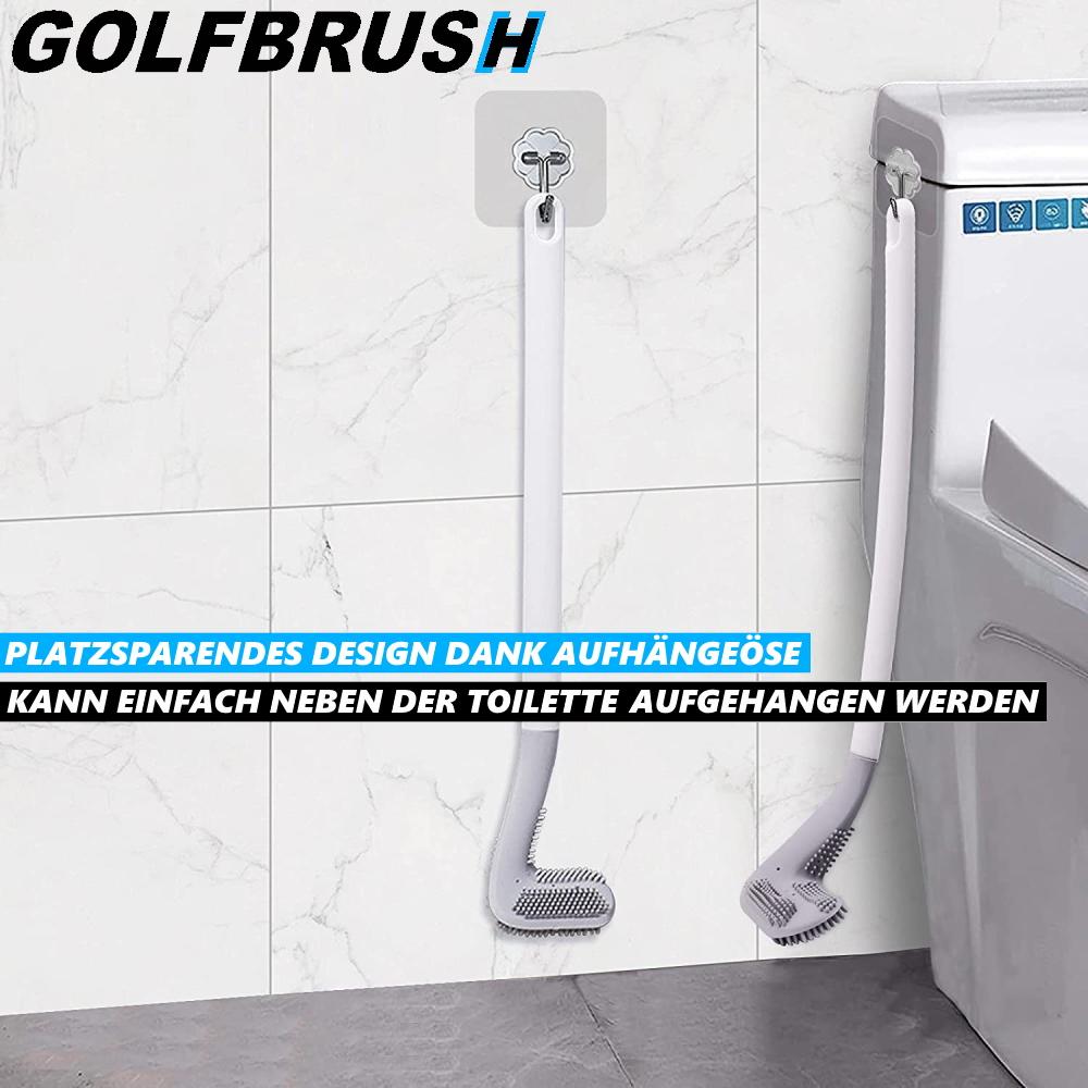 GOLFBRUSH Brosse de toilette Brosse de toilette Brosse WC Ensemble de toilette Silicone TPR