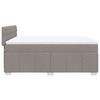 Vidaxl Kontinentalbett Mit Matratze, Taupe, Stoff, 140X200 Cm