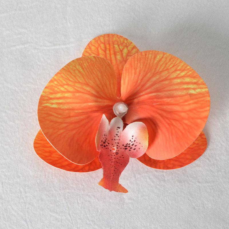 5pcs Simulated Film Butterfly Orchid Flower Head Petals Flower Accessories Headwear Hairclip Handmade Wedding Gift Decoration