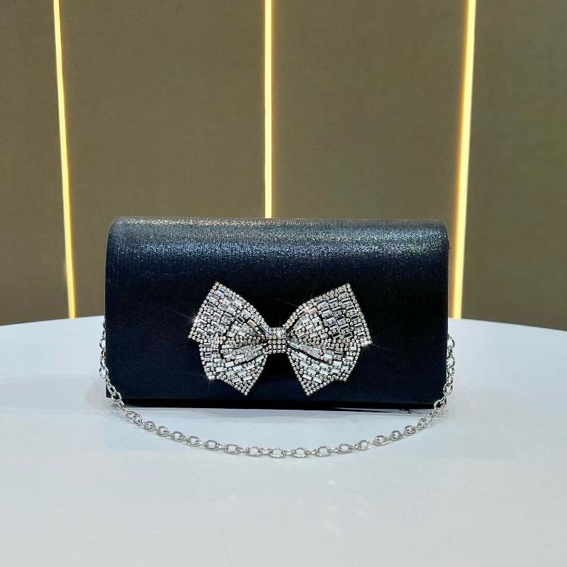 Bows Handbag, Banquet Handbag, High-end Single Shoulder Bag, Crossbody Evening Bag