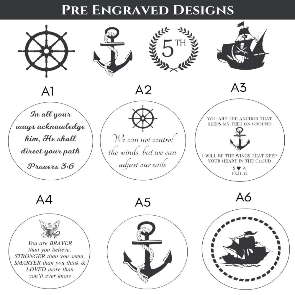 Personalized Brass Sundial Compass – Handmade Nautical Gift