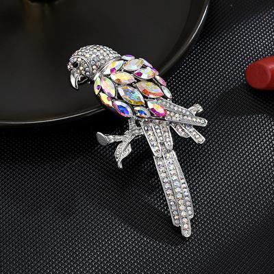 Broșă Papagal cu Design Nou, Exquisit și Drăguț, Broșă Animal Simplă și la Modă, Accesorii pentru Costum, Cadou pentru Femei