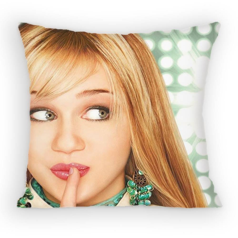 HHannah MMontana Pillow Case Sofa Living Room Bedroom Headboard Backrest Cushion Square Cushion Nap Time