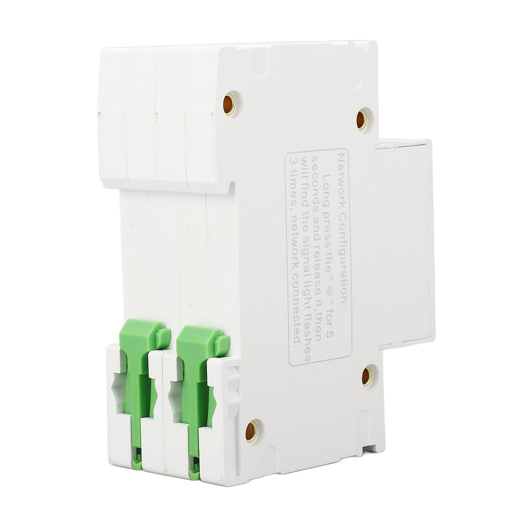 WiFi Smart Circuit Breaker 2P Small Switch PA66 32A 230V 30mA Earth Leakage Protection