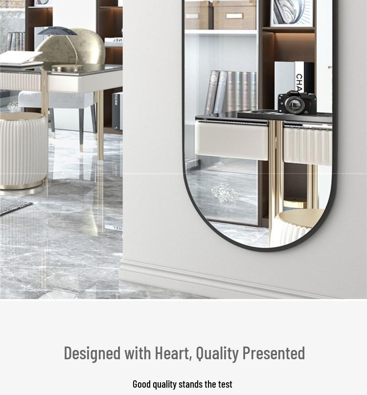 Wall-Mounted Full-Body Dressing Mirror for Girls' Bedroom - No Drilling Required, Insta-Worthy Fitting Mirror