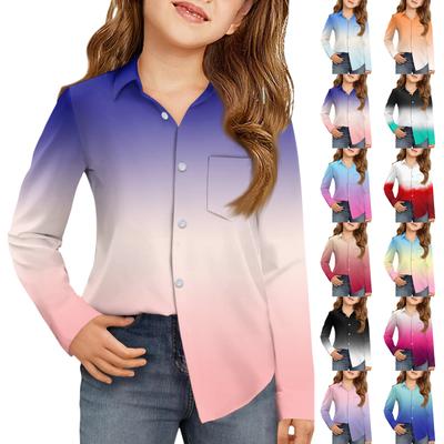 Κοριτσίστικο Πουκάμισο με Κουμπιά - Μακρυμάνικη Μπλούζα Φόρεμα