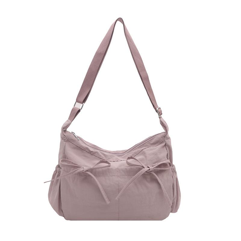 Casual Lightweight Pleated Tote Bag  Simple Large Capacity Shoulder Bag Versatile Commuter Crossbody Bags For Women Gifts