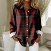 Women's Shirt Blouse Print Button Long Sleeve Casual Basic Shirt Collar Regular Top