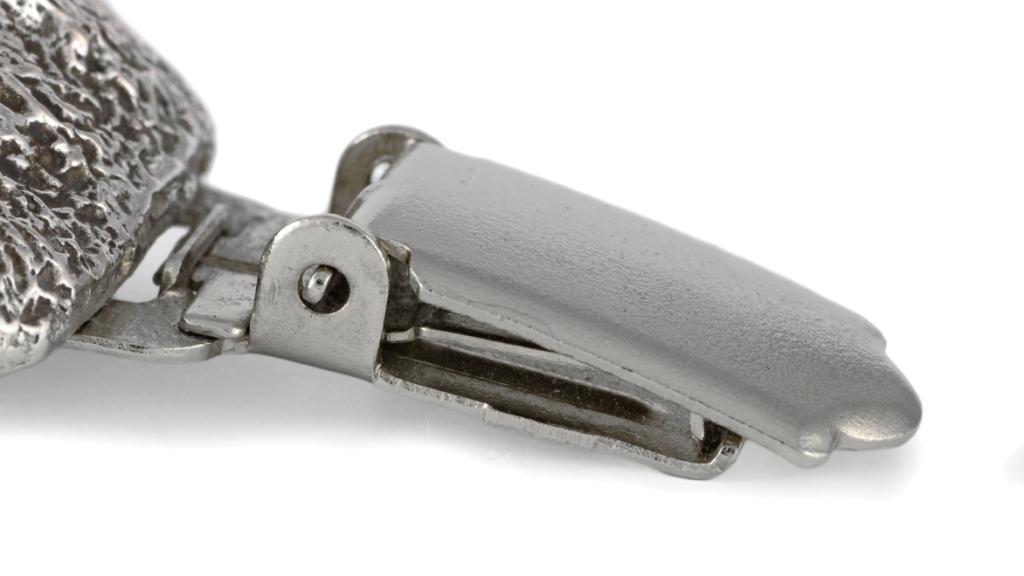 Bichon Frise, Bichon Tenerife, Bichon a poil frise – Brooch with a clip, holder for a start number – Design 02 | Art-Dog