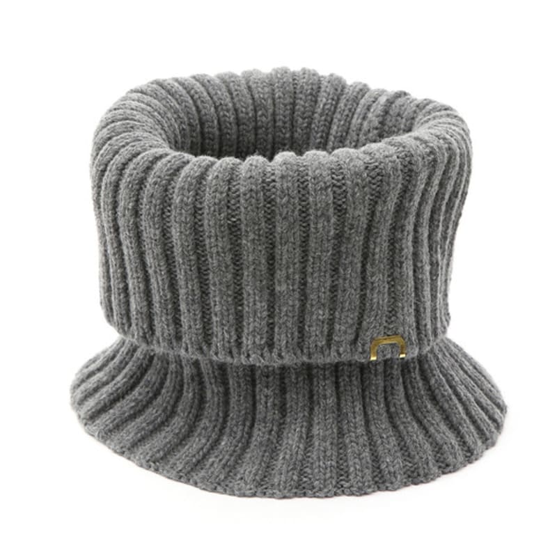 UNDERCONTROL STUDIO NECK WARMER / RIB / LAMBS WOOL / Grey