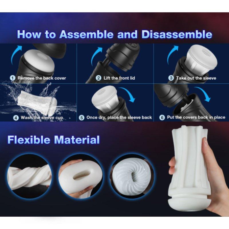 Automatischer Elektrischer Masturbatorbecher Masturbateur automatique pour homme, Stimulator unter Vakuum