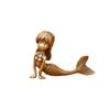 A Vintage Brass Mermaid Statue Perfect for Decorating Your Living Room Bookshelf Bar Cabinet Or TV Stand - Ideal for Festive Home Decor