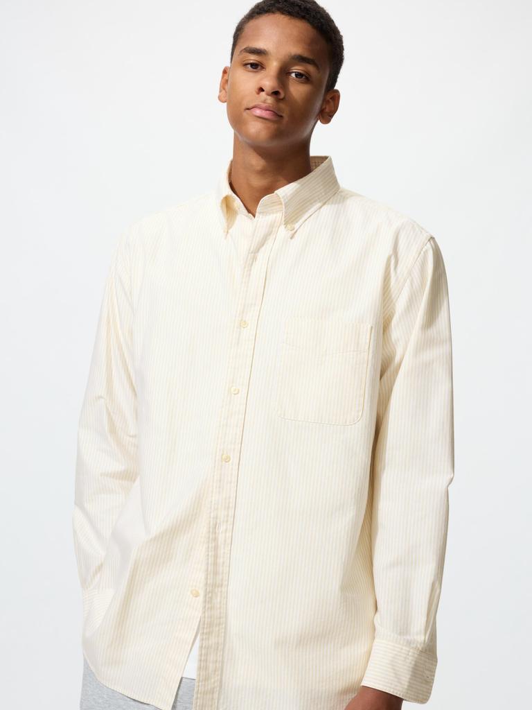 Uniqlo Oxford Shirt  Long Sleeve  Stripe