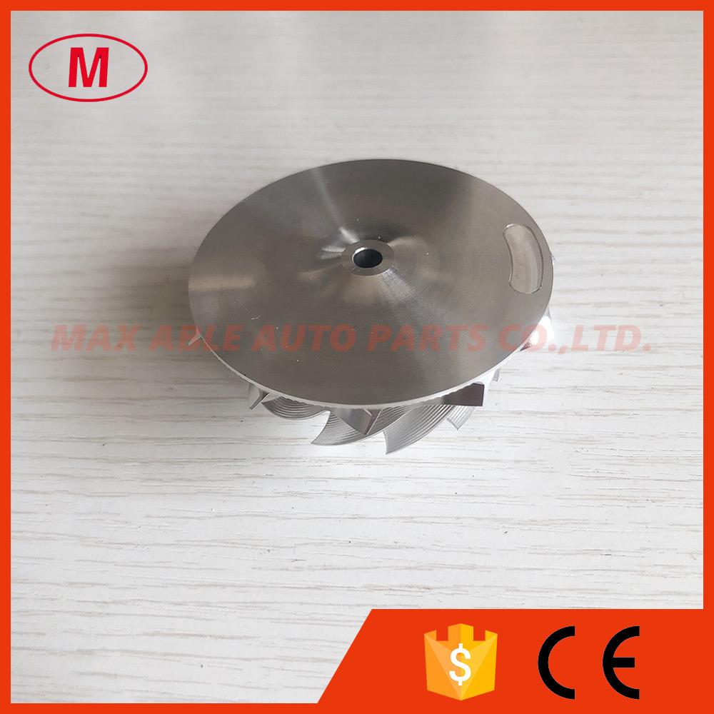 RHF5 Reverse 11+0 Blades 49.50/63.80mm Point Milling,snake Curve,high Performance Aluminum 2618/milling/billet Compressor Wheel