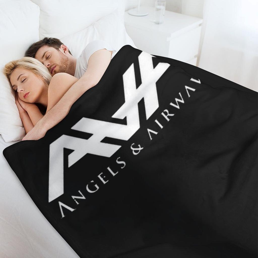 Angels And Airwaves Rock Band Throw Blanket Furrys Comforter Decoratives Retros Blankets