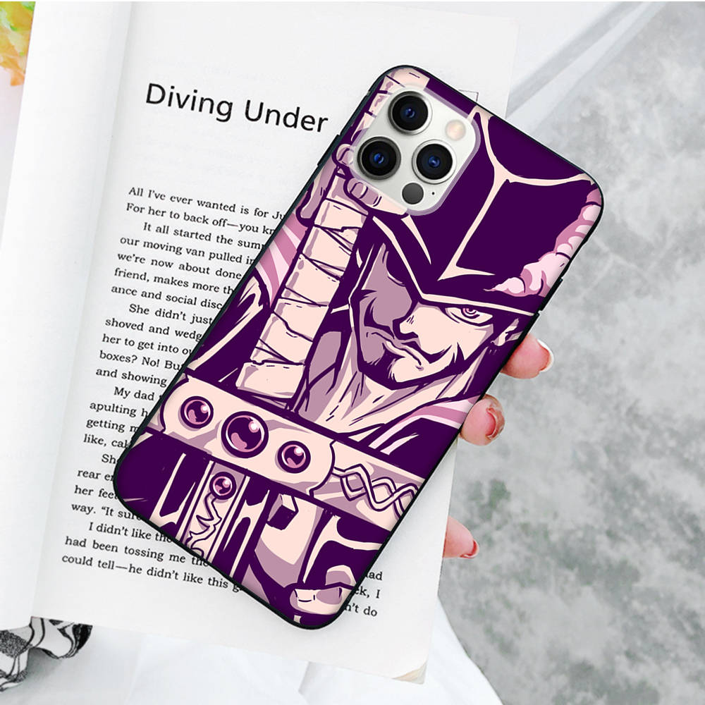 JW59 One Piece Anime Black Soft Case for Samsung Note 20 Lite S24 Ultra S23 A03 A05 A06 A11 A71 A15 A16 A13 A24 A25 A33 A52 A53 A50 M55 M35 Plus