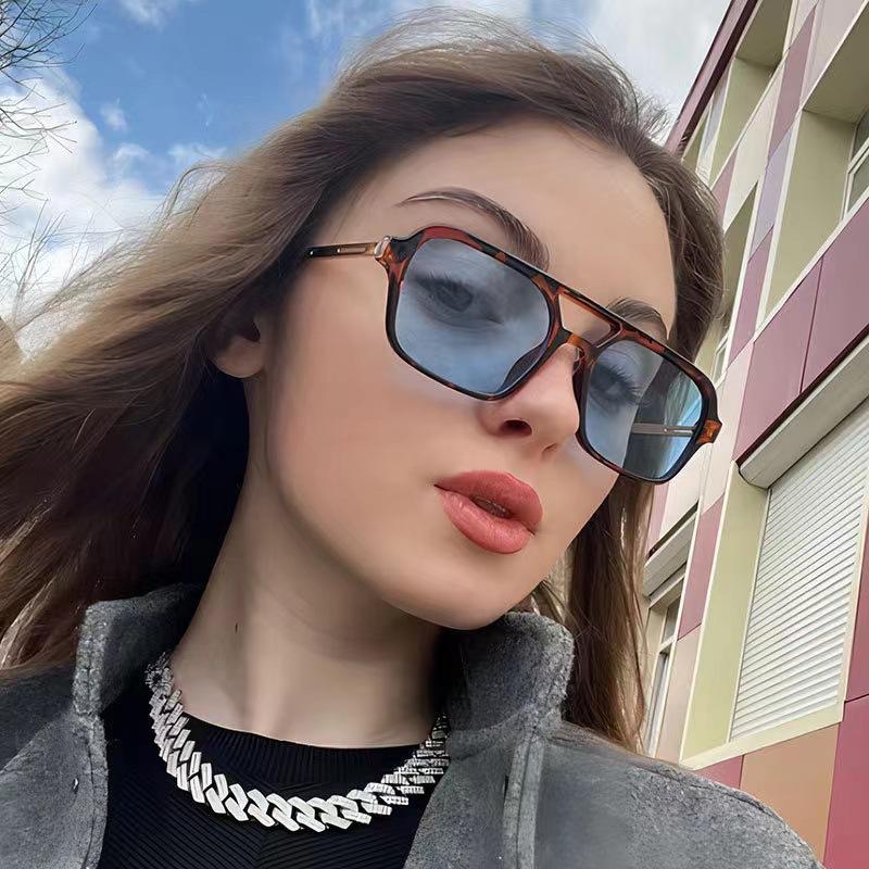 Fashion Sunglasses Women Candy Colors Sun Glasses Men Vintage Double Bridges Eyewear