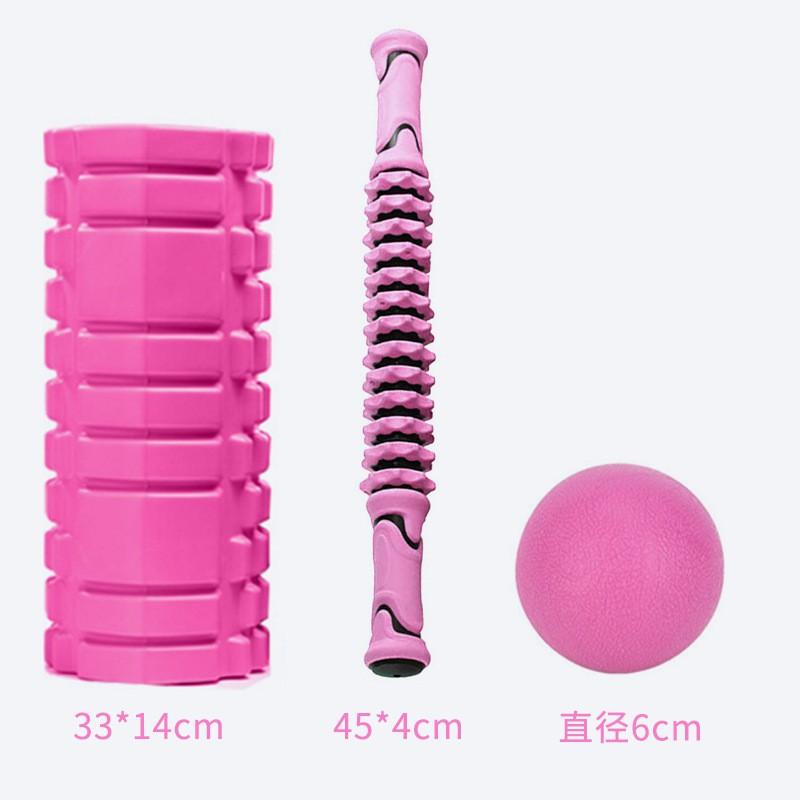 Foam Roller Set With Massage Ball Gear Stick Myofascial Release Yoga Fitness Recovery Tools