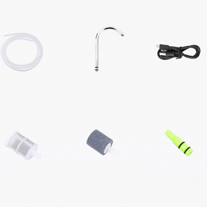 Water Oxygen Pump with LED Light 2600mAh Fish Aerator Pump Hand Washing Tool Fishing Gear Auto Induction Fishing Tap