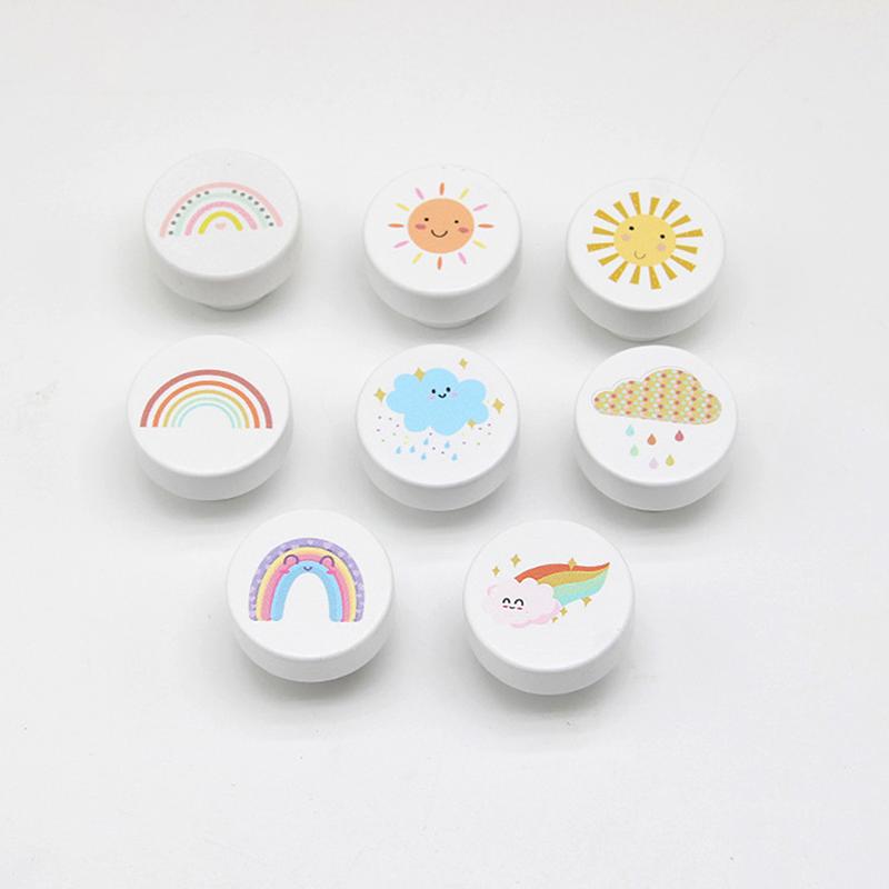 6/8 szt. Uchwyty do szafek kuchennych, szaf, drewniane klamki do drzwi, zwierzęce drewniane gałki do szuflad meblowych do pokoju dziecięcego