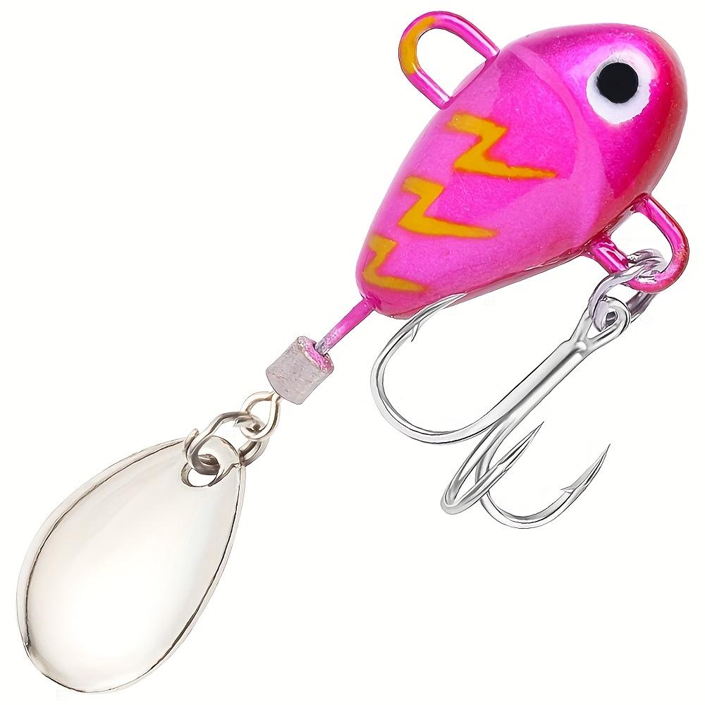 1 stk 5cm/10g Spinnende Hale Spinner Fiske Sluk Vib Metall Kunstig Agn Karpe Fiske Verktøy Tilbehør Kroker