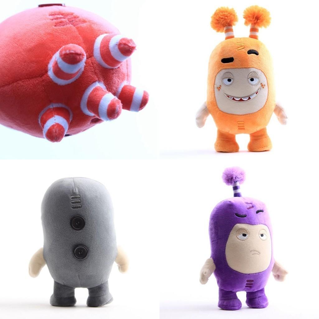 Adorable Oddbods 23cm Plush Soft Cuddly Toy Newt Bubbles Pogo Zee Jeff Fuse Slick Doll