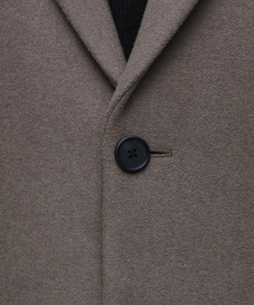 Musinsa Standard Wool Blend Melton Daddy Shoulder Oversized Blazer [Dusty Beige]