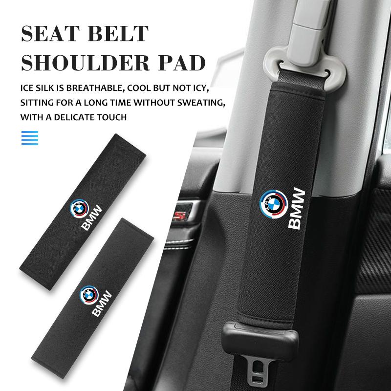Car Seat Belt Adjustable Shoulder Pad Safety Belt Shoulder Protector For BMW 1 3 4 5 6 7 Series M X1 X3 Performance Alpina G20 SN9
