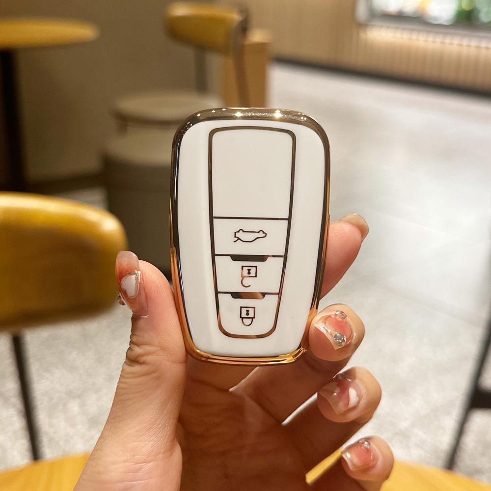 Mode TPU Auto Schlüssel Fall Abdeckung für Toyota Prius Camry Corolla CHR C-HR RAV4 Land Cruiser Prado Shell Zubehör