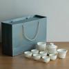 Chaxun Ceramic Suet Jade White Tea Set