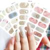 Winter Full Cover Nail Stickers Snowflake Self-adhesive Nail Decals  Manicure DIY