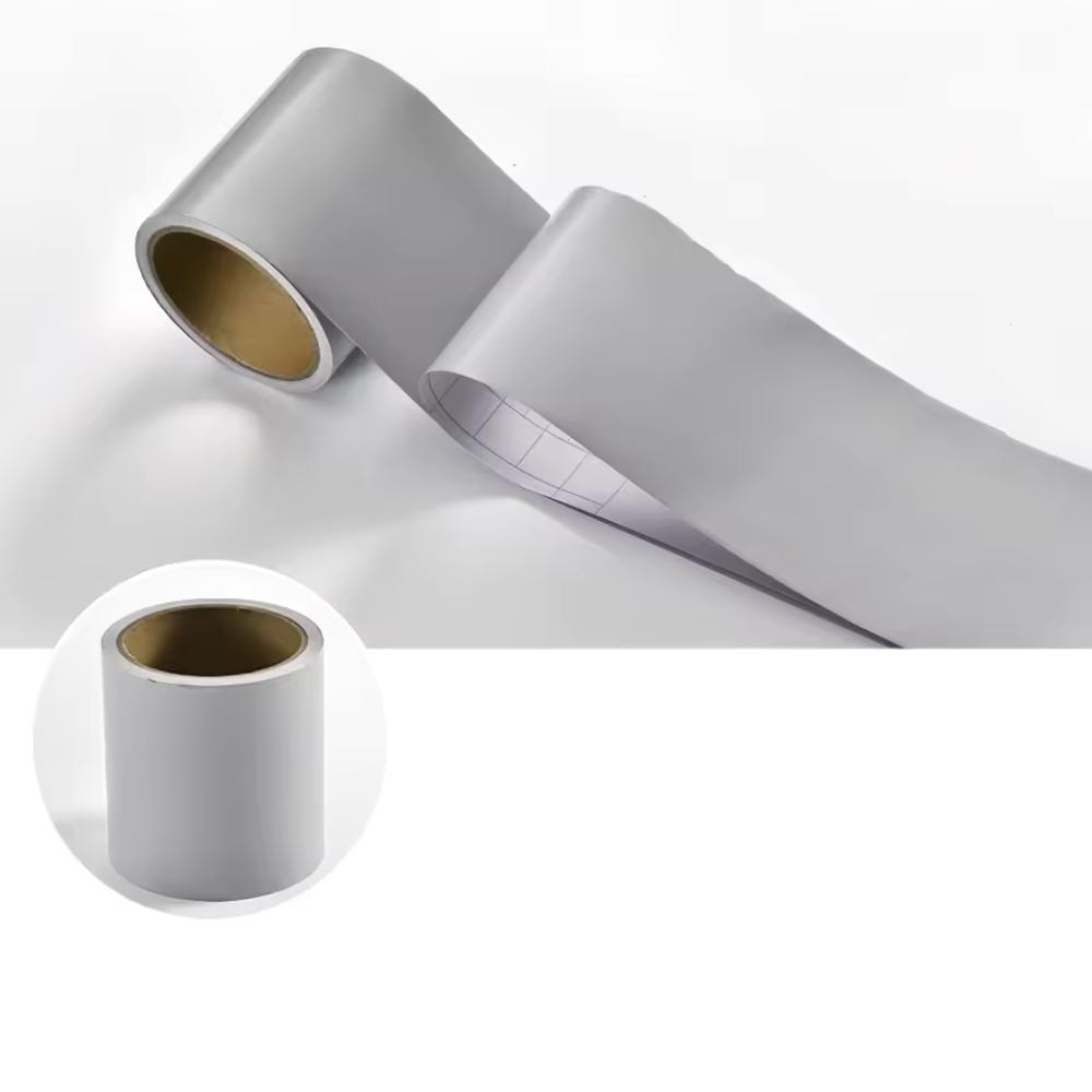 1pc 5meter/196.85in PVC Self-adhesive Baseboard Waterproof Wall Sticker Window Sill Door Frame Edge Wrapping Renovation Decorati